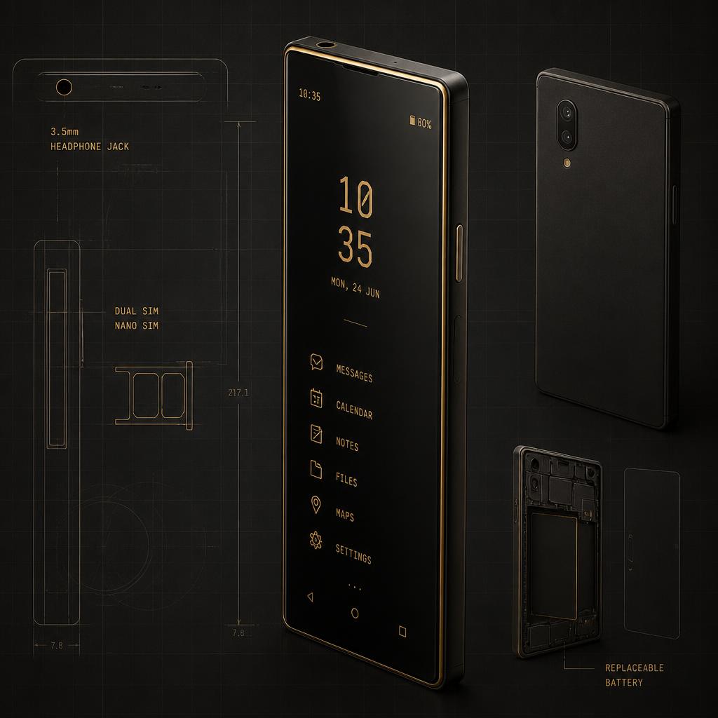 LOVE Phone — 21:9 naprava z LOVE OS, 3.5 mm priključkom, dual SIM in zamenljivo baterijo